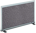 OBEX Acoustical Free Standing Privacy Screen, Cubicle Accessories Desk Privacy Panel, Desk Dividers for Office, Office Furniture Partitions Portable Sound Proof Dividers, 12" x 72", Graphite