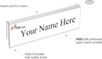 Glass Wall Name Plate Holders - Single Sided 8-1/2" Wide x 2" high (25 - PK, 1/2" Cubicle Wall) by Plastic Products Mfg.