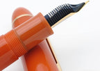 JINHAO X159 Fountain Pen (F Nib 0.5mm, Orange Red with Gold Clip)