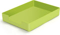 AZFUNN Letter-Size Tray Desk Letter Tray Paper Tray, Sturdy Heavy-Duty Plastic Printer Paper Tray, Single-Tier Stackable File Storage Organizer for Office Home (1, Green)