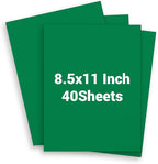 Green Cardstock 8.5 x 11, Green Construction Paper, 40 Sheets Card Stock Paper for Invitations, Art, Drawing, Menus, DIY Cards, Tags, Cards Making, Craft, Certificate, School, Office Printing