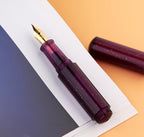 czxwyst Majohn Wancai 2.0 Mini Pocket-Size Eyedropper Fountain Pen (F Nib 0.5mm, Starry Purple)