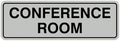 Standard Conference Room Sign - Lt Gray - Medium 2 Pack