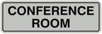 Standard Conference Room Sign - Lt Gray - Medium 5 Pack