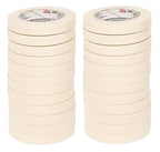 3M Highland Economy Masking Tape, 3/4 inch x 60 Yards – General Purpose Crepe Paper Tape for Bundling, Sealing, and Light-Duty Applications, Pack of 24