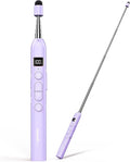 Norwii N21 Bluetooth Presentation Clicker with Telescopic Teaching Pointer, Presentation Remote with Retractable Stick for PowerPiont, Wireless Presenter, Slide Advancer - Purple