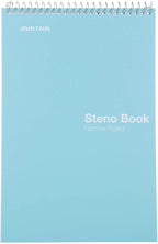 Mintra Office Steno Book - (BRIGHTS - Purp/Wht/Teal/Orange) - Poly Cover, 6" x 9", 100 sheets, Narrow Ruled for Writing Notes for school, office, work, 6x9 steno notepad, top bound spiral (8 PACK)