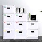 FungLam 4 Colors Plain Name Tag Stickers 200 Labels for Office, School, Teachers, Meeting and Mailing