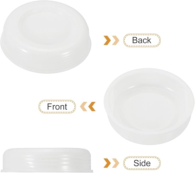 PATIKIL 100 Pcs Mailing Tube Plastic End Caps 1.5" ID PE Round Cardboard Shipping Tube Lids White Protective Poster End Caps for Paper Documents Artwork Storage