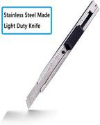 WEKOIL 9mm Snap Off Utility Knife 5 Pack High Hardness Retractable Box Cutters with Snap Off Blades,Art Craft Hobby Cutter 9mm Knife for Home Office Workstation