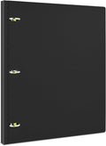 INFUN Telescoping 3 Ring Binder, Portable Plastic Binder with Telescoping Spine, 0.75 inch Rings， Foldable Front Cover Holds 8.5" x 11" Paper for School,Office and Homes-Black