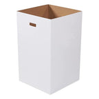 Box USA 40 Gallon 18" L x 18" W x 30" H 10-Pack Cardboard Trash Cans and Recycling Bins, Reusable or Disposable Pop Up Garbage Boxes for Parties, Outdoor Events, Heavy Duty, Plain