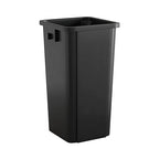Krollen Industrial 23 Gallon Black Square Commercial Trash Can