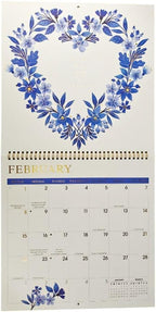 NIQUEA.D, China Blue 2026 Spiral Wall Calendar