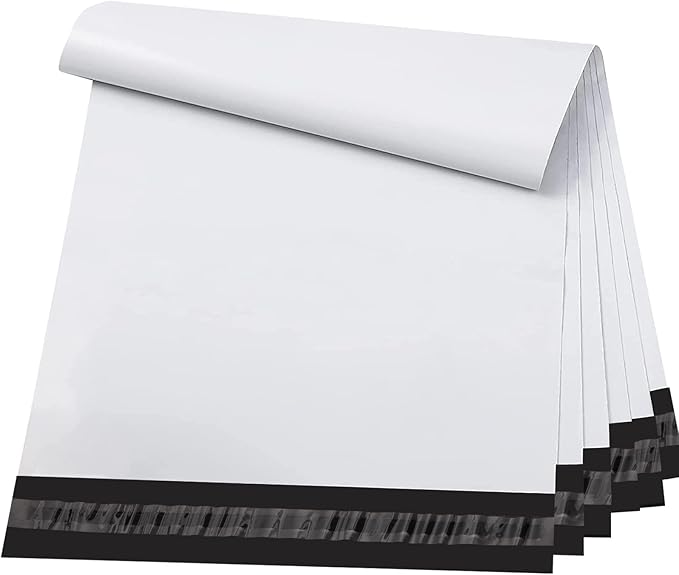 Metronic Poly Mailers 9x12 200 Pack, Strong Adhesive Shipping Bags for Clothing, Waterproof and Tear-Proof Shipping Envelopes, Small Mailers Poly Bags Packaging Bags in White