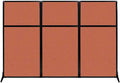 Versare Workstation Partition | Portable Wall Divider | Modern Office Cubicle | Free Standing Privacy Screen | Flexible Work Space | 99" x 70" Papaya Fabric Panels