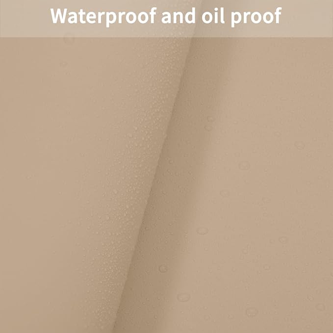 Zinkooat Table Pad Protector for Dining Room Table - Can Be Used On Both Sides Waterproof and Easy to Clean Good Flatness Used for Dining Table(Light Brown+Gray 54x72)