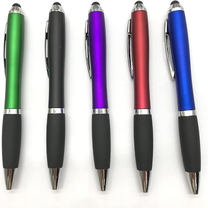 HEYZARDA Personalized Pens with Name Text Icon Logo Engraved for Business Office Custom Ballpoint Pen 50 100 Pcs Optional, Purple