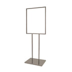 Econoco Bulletin Sign Holder, 22 x 28 Inch Frame, Extra Heavy Raised Base for Stability, Floor Standing Display Stand, Black