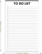 (Pack of 3) Nokingo To Do List Notepad - 50 Sheets/Pack, Total 150 Sheets, To Do List Notebook with Check List Organizing, Tear Off, Script, College Ruled Daily To Do Pad for Daily Task, 5.5"x8.2"
