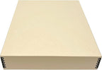 Lineco Museum Archival Storage Box, 14.75x18.75x3 in. Drop Front Design. Acid-Free with Metal Edge. Organize Photos, Pictures, Prints, Documents, Crafts, DIY. Tan, 1 Pack