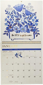 NIQUEA.D, China Blue 2026 Spiral Wall Calendar