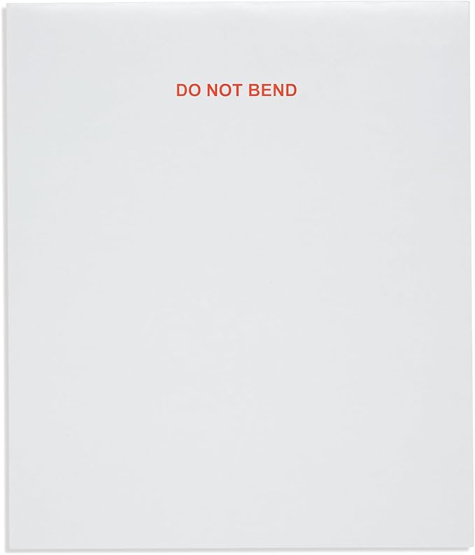Blue Summit 25 Pack 12.75x15 Rigid Mailers, Cardboard Envelopes, Do Not Bend Photo Mailers, Cardboard Envelopes for cards, For Paper Document, Pictures, and Magazine