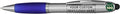 DISCOUNT PROMOS Custom Stylus Ballpoint Pens Set of 100, Personalized Bulk Pack - Black Ink, Great for Office, School, Business, Tradeshows, Events - Blue