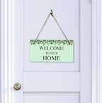 Signs ByLITA Eucalyptus Greenery Personalized Hanging Wall or Door Sign (5 x 10") | Custom Signage for Your Home & Business