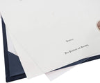 GraduationMall 8.5"x11" Smooth Padded Diploma Cover Certificate Holder Darkblue,1-Pack