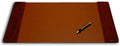 DACASSO Leather Desk Pad with Side Rails - Luxury Leather Desk Blotter for Writing - Executive Desk Surface Protector - (Mocha, 25.5 x 17.25)