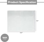 PSBM 1000 PCS 7.5 x 5.5 Inch Clear Blank Packing List Envelopes, Shipping Documents Pouches/Sleeves for Mailing Labels, Invoices, Documents and Packing Slips