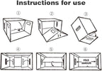 PIT66 10 Pcs Comic Books Storage Boxes With Lids Short Holds 150-175 Stackable Durable Archive White Comic Book Storage