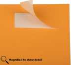 JAM PAPER Shipping Address Labels - Rectangular - 1 1/3 x 4 - Neon Orange - 126/pack