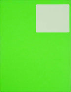 JAM PAPER Shipping Address Labels - Large - 3 1/3 x 4 - Neon Fluorescent Green - 120/Pack