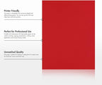 LUXPaper 8.5" x 11" Paper | Letter Size | Ruby Red | 80lb. Text | 500 Qty