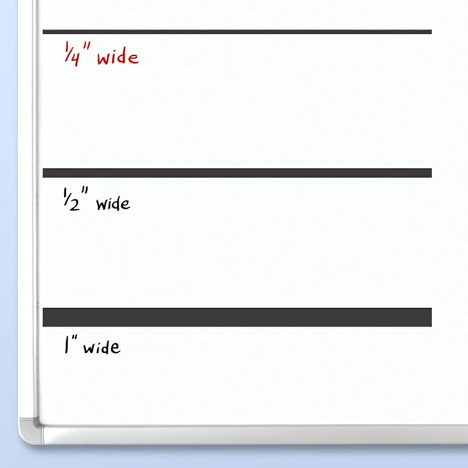 StoreSMART® - Magnetic Lines and Board Dividers - 1/4-inch x 200-feet - for Magnetic WHITEBOARDS ONLY- Does not Work on Plain whiteboards or glassboards - ML1/4-200