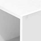 Furinno LUDER Book Shelf, 3-Cube Bookshelf, Bookcase with Open Shelves, 9.3 x 12 x 31.5, for Living Room, Bedroom, Home Office, White