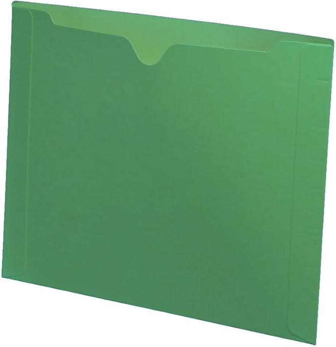 11 pt Green Color Jacket, Letter Size, Dental Style (Box of 50)