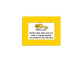 Mighty Line Shield Clear Label Protector Cover Sleeves for Protecting Barcodes, Numbers and Stickers, Heavy-Duty, Peel and Stick, Adhesive, 9.5" x 12.5" (5.5"x8.5" Window), Pack of 20, Yellow