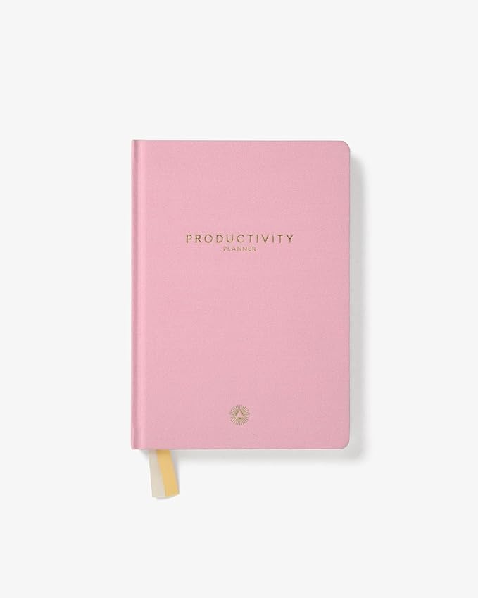 Intelligent Change - 3-Month Productivity Planner, Productivity Tools for Time-Management and Mindfulness, Daily To-Do List, A5 Undated Quarterly Planner (Pink)