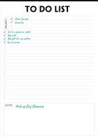 To Do List Notepad - 8.5"x11", 50 Sheets, To Do List Pad with Check List Organizing, Tear Off, Simple Script, College Ruled To Do Planner for Daily Task