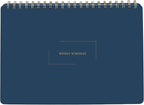 Merely Home Undated Weekly Business Planner | 8.25” x 11.75” ADHD Organizer | Premium Multi-Layout Schedule | Navy | Landscape Layout