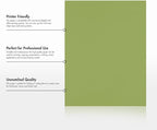LUXPaper 8.5" x 11" Paper | Letter Size | Avocado Green | 70lb. Text | 250 Qty