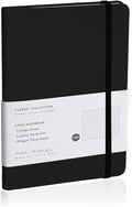 EMOMAS Lined Journal Notebook – Hardcover Notebook for Men & Women – Journals for Writing, Work, School, Home & Daily Notes, 160 Pages – Medium A5, 5.7"x8", 100 gsm Thick Paper (Black)