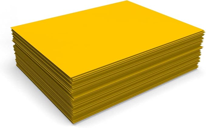 LUXPaper 8.5" x 11" Paper | Letter Size | Sunflower Yellow | 80lb. Text | 50 Qty