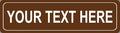 BuildASign Personalized Custom Street Sign – Aluminum Road Sign for Bedroom, Game Room, Man Cave, Garage or Playroom Decor, Weather-Proof & UV Fade Resistant (5"x18”, Brown)