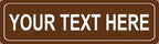 BuildASign Personalized Custom Street Sign – Aluminum Road Sign for Bedroom, Game Room, Man Cave, Garage or Playroom Decor, Weather-Proof & UV Fade Resistant (5"x18”, Brown)