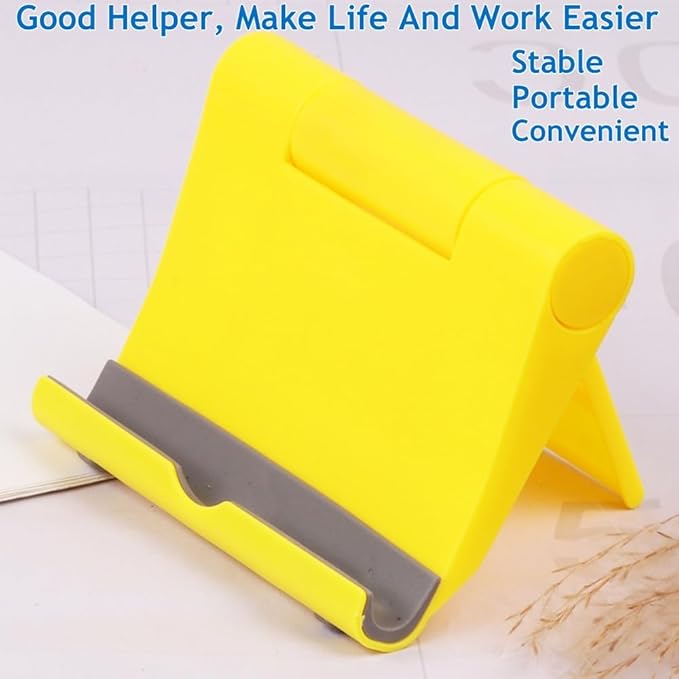 JUSDIQIR Adjustable Foldable Cell Phone Stand for Desk, Compatible with Most Devices, 1.5 Ounces