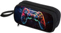 HiGaits Pencil Case for Boys,Multi-Slot Large Capacity Pencil Pouch with Soft Zipper, Durable Pen Box Game Controller